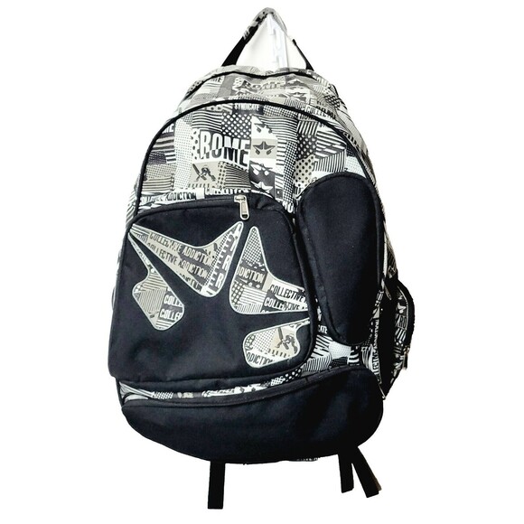 Snowboarder Backpack ROME SDS Boot Laptop Bag AOP Graphics BLK & Whi 20x13x9 VGC - Picture 15 of 15